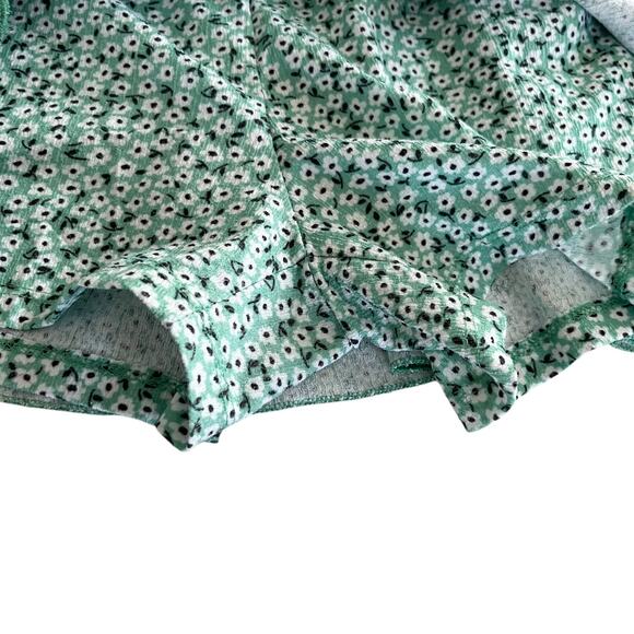 Zara Girls Green Floral A-Line Ruffled Mini Skort Size 13-14 - Picture 5 of 7